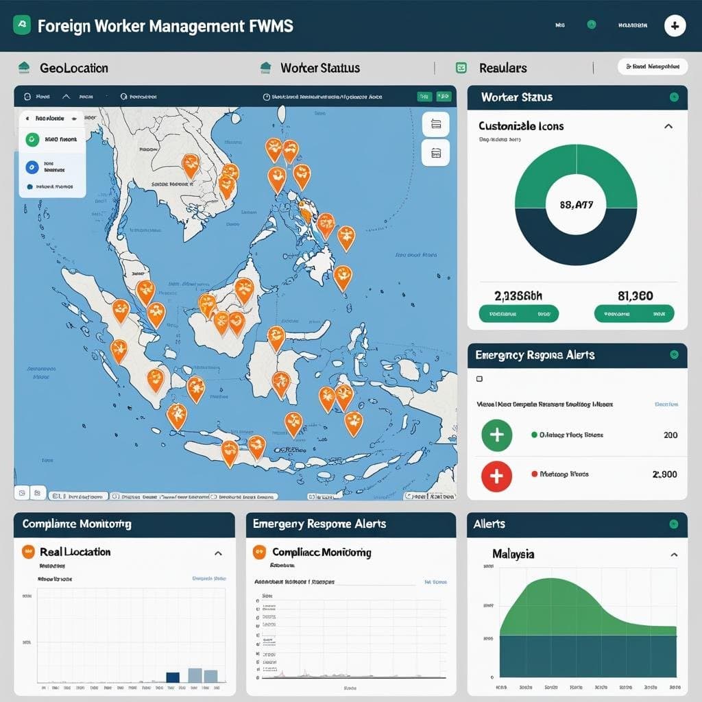 Live Worker Tracking Map View 2
